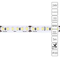 Светодиодная лента 24V 14,4W/m 6000К 5м Arte Lamp TAPE A2418008-03-6K