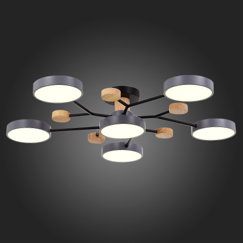 SLE6006-702-06 Светильник потолочный Серый/Серый LED 6*12W 3000K/4500K/6000K FAEMA фото 8