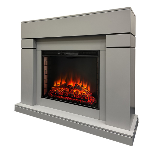 Электрокамин RealFlame Lindelse 26 GR серый, графит c очагом Epsilon 26 S IR фото 2 Электрокамин RealFlame Lindelse 26 GR серый, графит c очагом Epsilon 26 S IR фото 2