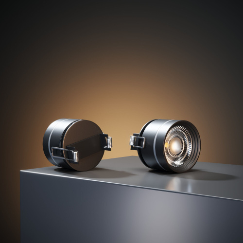 Встраиваемый поворотный светодиодный светильник 8W 4200K чёрный 25035/LED фото 3