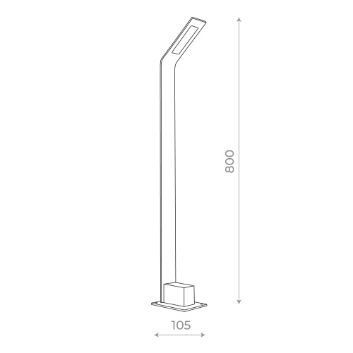 SL094.445.01 Светильник уличный наземный ST-Luce Черный/Черный LED 1*6W 4000K ANSA фото 10