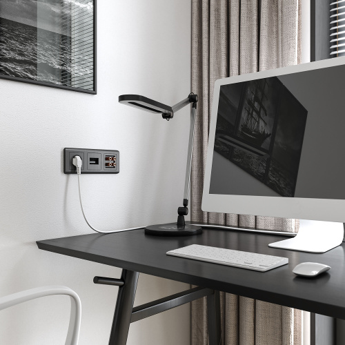 Акустическая розетка (графит рифленый) W1185004 фото 3 Акустическая розетка (графит рифленый) W1185004 фото 3