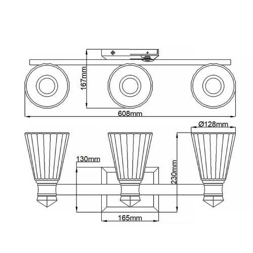 Бра для ванных комнат Kichler, Арт. QN-KAYVA3-PN фото 4