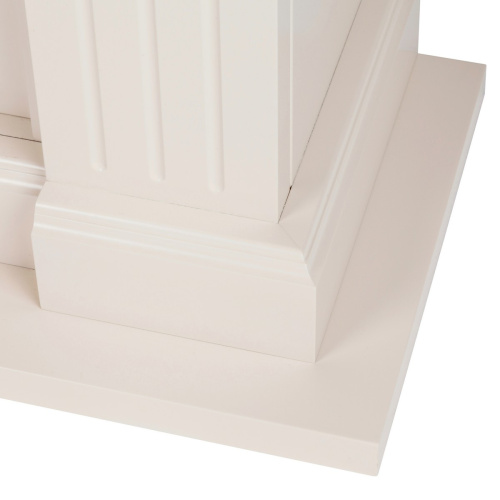 Каминокомплект ONTARIO/ЛЕОНАРДО Белый матовый с очагом Электроочаг BEVERLY-S MULTY/БЕВЕРЛИ МУЛЬТИКОЛОР фото 5