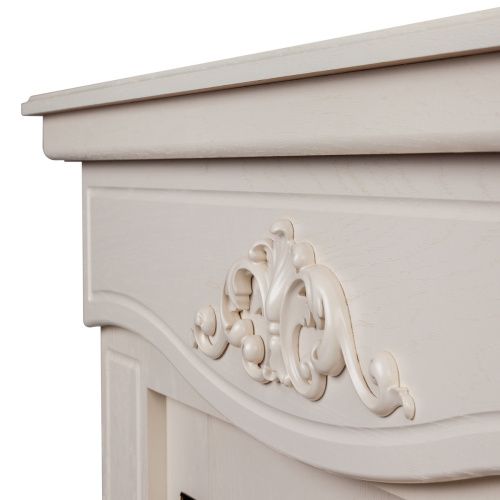 Электрокамин RealFlame Junona WT айвори с очагом Majestic Lux Black RC фото 4