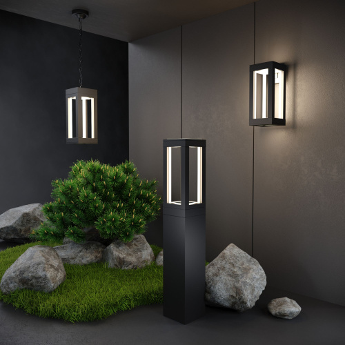 Ландшафтный светодиодный светильник Frame LED IP54 1529 TECHNO LED черный фото 2