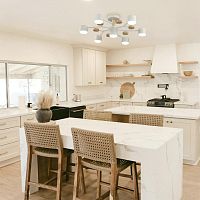 8195/7C COMFI LN26 336 белый, металл/дерево/пластик Потолочный светильник LED GX53 7*9W 220V RONDO