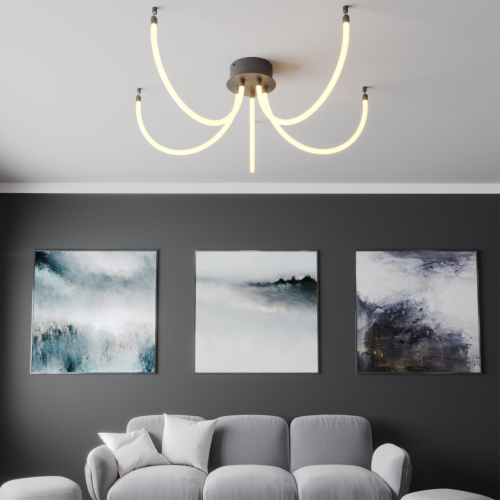 359326 KONST NT24 082 черный Светильник светодиодный IP20 LED 3000K 14W 170-265V 1360Лм RAMO фото 2 359326 KONST NT24 082 черный Светильник светодиодный IP20 LED 3000K 14W 170-265V 1360Лм RAMO фото 2
