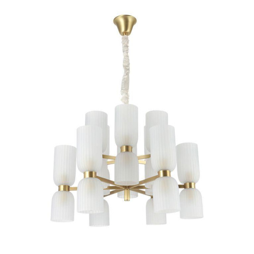 Подвесная люстра Newport 3646+6/C brass М0068541 Подвесная люстра Newport 3646+6/C brass М0068541