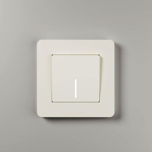 Рамка из поликарбоната на 1 пост Split айвори/белый, soft-touch W0013066 фото 3 Рамка из поликарбоната на 1 пост Split айвори/белый, soft-touch W0013066 фото 3