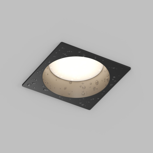 Встраиваемый влагозащищенный светильник DEEP, IP65, 15 Вт, GU5.3, LED, черный, пластик фото 4