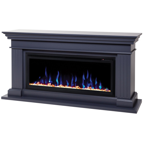 Каминокомплект ONTARIO/ЛЕОНАРДО Графит с очагом Электроочаг SAPHIR/САПФИР 42 фото 2