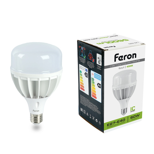 Лампа светодиодная Feron LB-65 E27-E40 60W 175-265V 4000K