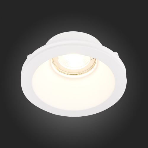 ST254.308.01 Св-к встр. из гипса Белый GU10 1*50W  IP20 D120xH50 180-240V Без ламп Встраиваемые светильники фото 9