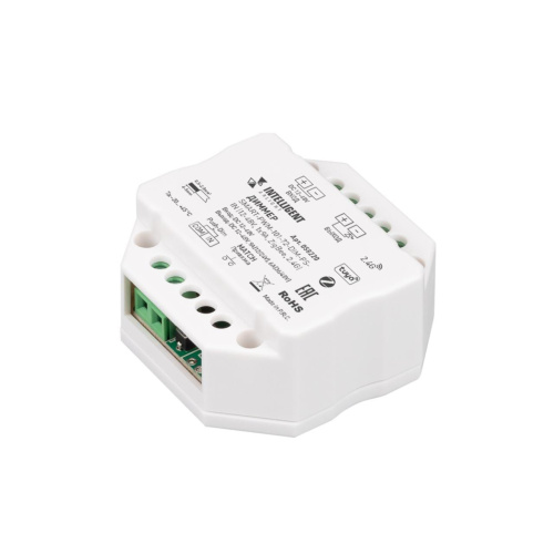 INTELLIGENT ARLIGHT Диммер SMART-PWM-101-72-DIM-PD-IN (12-48V, 1x9A, ZigBee, 2.4G) (IARL, IP20 Пластик, 5 лет) 058220 INTELLIGENT ARLIGHT Диммер SMART-PWM-101-72-DIM-PD-IN (12-48V, 1x9A, ZigBee, 2.4G) (IARL, IP20 Пластик, 5 лет) 058220