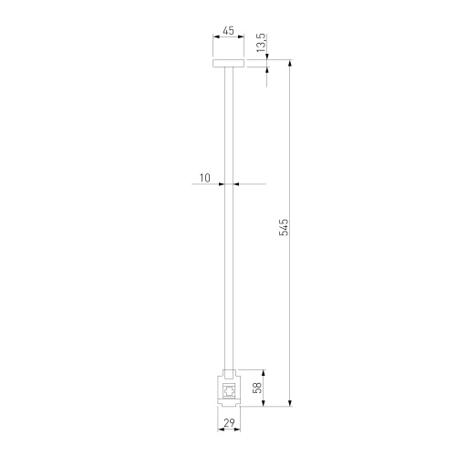 Esthetic Magnetic Декоративная стойка 545 мм (без питания) 85149/00 фото 8