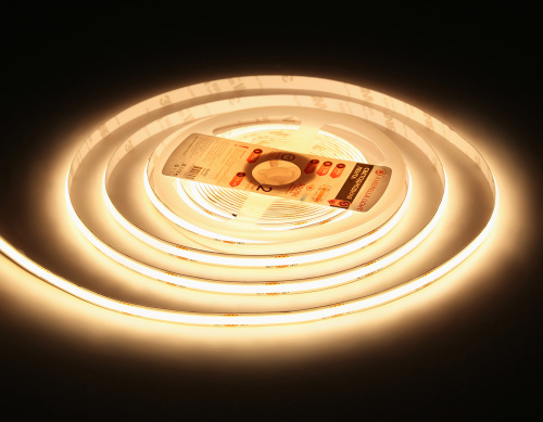 Светодиодная лента 24В COB 480Led 12Вт/м 3000K IP20 5м фото 8