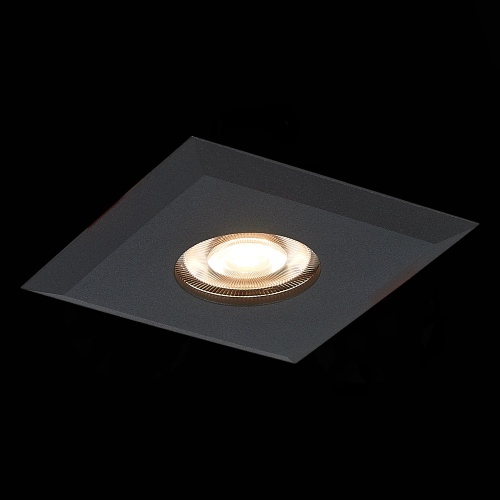ST204.408.01 Св-к встр. Черный GU10 1*50W  L94xW94xH25 220V Без ламп Встраиваемые светильники фото 4