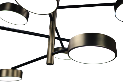 Люстра на штанге черная LED 80Вт 85см Zortes LUNAR ZRS.01243.08 фото 18