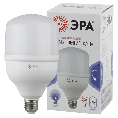 Лампа светодиодная ЭРА E27 30W 6500K матовая LED POWER T100-30W-6500-E27 Б0049597 фото 3 Лампа светодиодная ЭРА E27 30W 6500K матовая LED POWER T100-30W-6500-E27 Б0049597 фото 3