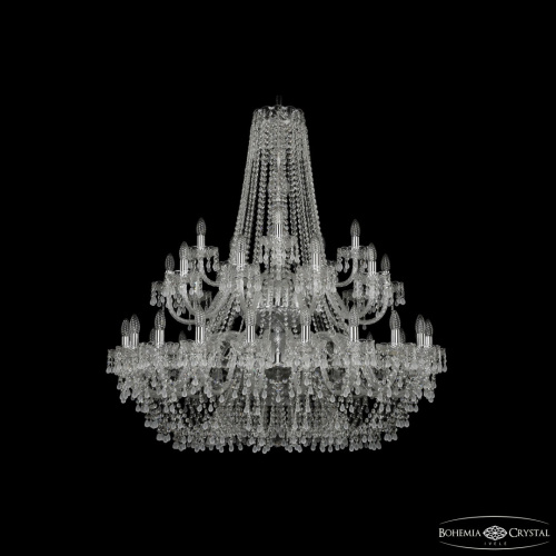 Люстра хрустальная 1410/20+10+5/400/2d Ni V0300 Bohemia Ivele Crystal (Богемия Ивеле Кристалл)