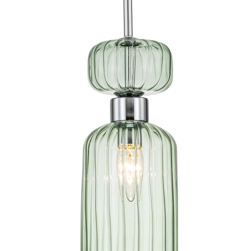 Подвесной светильник Escada 1141/1S E14*60W Chrome/Green фото 3 Подвесной светильник Escada 1141/1S E14*60W Chrome/Green фото 3