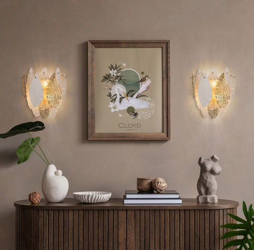 Бра Cloyd SENEGAL-A W3 / выс. 33 см - с золот. листьями - золото (арт.20110) Бра Cloyd SENEGAL-A W3 / выс. 33 см - с золот. листьями - золото (арт.20110)