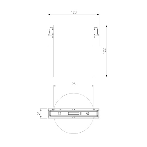 Slim Magnetic Трековый светильник 12W 4200K Solo чёрный 85054/01 85054/01 фото 8