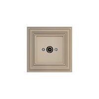 ТВ-розетка оконечная Liregus Retro кремовый омбре 29-127