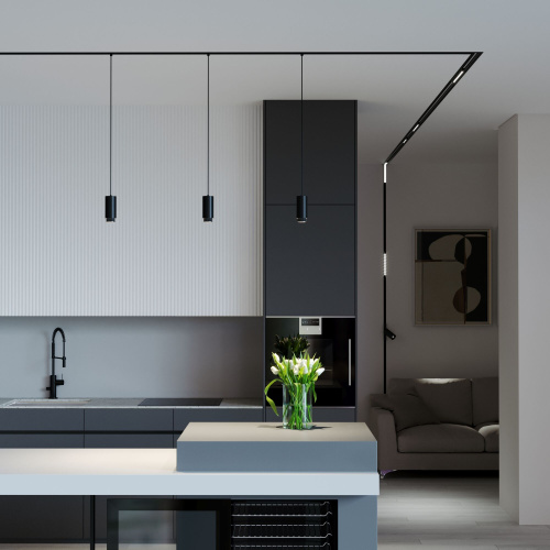 Трековый светильник для однофазного шинопровода Nubis GU10 чёрный 85021/01 фото 2