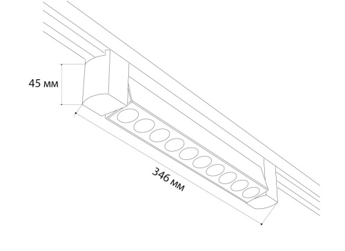 IT08-8031 black 3000K светильник трековый фото 2