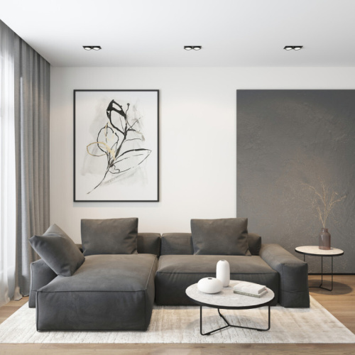 DK2092-BK Встраиваемый светильник FLAT, IP 20, до 15 Вт, GX53, LED, черный, алюминий фото 2