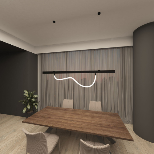 DK8064-BK Аксессуар для подвесного светильника SMART RAY, черный, алюминий фото 2