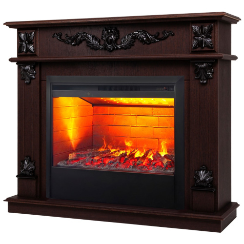 Электрокамин RealFlame Philadelphia 25,5/26 DN орех с очагом 3D Helios 26 фото 2 Электрокамин RealFlame Philadelphia 25,5/26 DN орех с очагом 3D Helios 26 фото 2