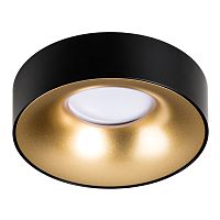 L01002327 Светильник LEVIGO MR16/HP16 ЗОЛОТО/ЧЕРНЫЙ МАТОВЫЙ (010023+510027)