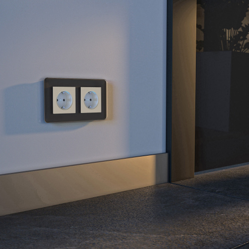 Розетка с подсветкой (айвори матовый) W1171462 фото 3 Розетка с подсветкой (айвори матовый) W1171462 фото 3