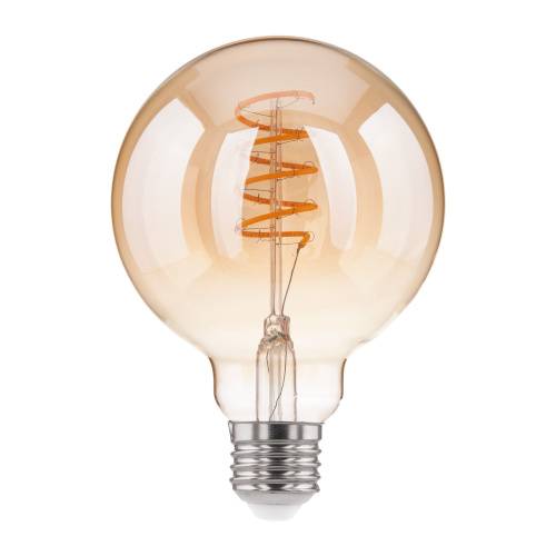 Филаментная светодиодная лампа Dimmable G95 5W 2700K E27 тонированная BLE2747 фото 2 Филаментная светодиодная лампа Dimmable G95 5W 2700K E27 тонированная BLE2747 фото 2
