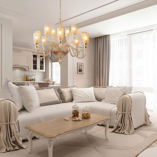 Crystal Lux Люстра Crystal Lux SILVESTRO SP12 AMBER фото 2 Crystal Lux Люстра Crystal Lux SILVESTRO SP12 AMBER фото 2