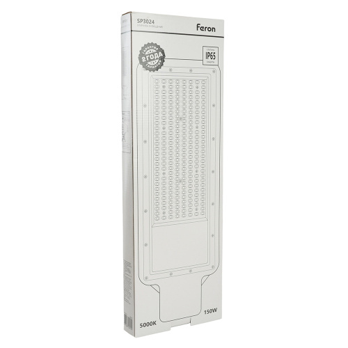 Светодиодный уличный консольный светильник Feron SP3024 150W 5000K 230V, серый фото 13