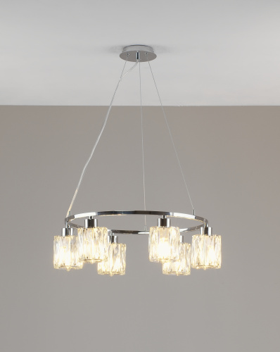 Люстра подвесная Moderli V11707-6P Prismique фото 5 Люстра подвесная Moderli V11707-6P Prismique фото 5