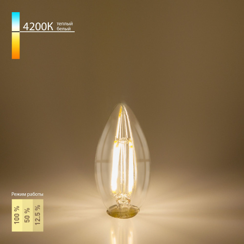 Филаментная светодиодная лампа Dimmable 5W 4200K E14 BLE1401 Филаментная светодиодная лампа Dimmable 5W 4200K E14 BLE1401