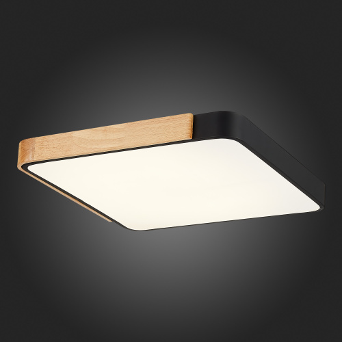 SLE201242-01 Светильник потолочный Черный, Светлое дерево/Белый LED 1*42W 3000K/4000K/6000K FESTA фото 10