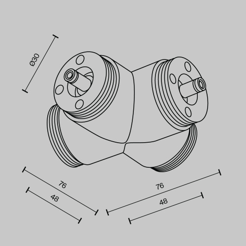Комплектующие для систем освещения с токоведущими элементами Technical CA017TX-B фото 2 Комплектующие для систем освещения с токоведущими элементами Technical CA017TX-B фото 2
