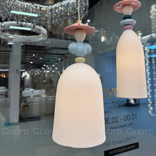 Подвесной светильник Cloyd LOTTIE-E P1 / Ø15 см - керамика - золото (арт.11894) фото 4