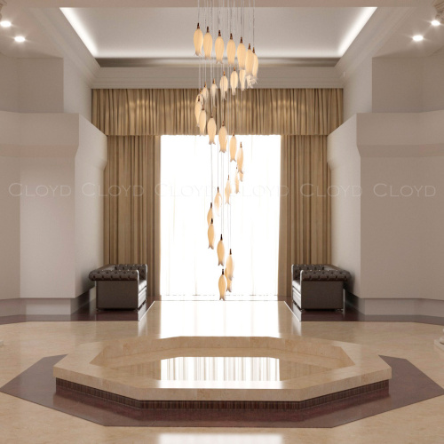 Люстра Cloyd ARGANA C31 / выс. 270 см - керамика - белый (арт.10812) фото 4