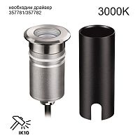 6660/1GL3 NATURE ODL26 689 черный/металл Встраиваемый грунтовый светильник IP67 LED 3W 3000K 12V/24V INGRO (нужен драйвер 357781/357782)