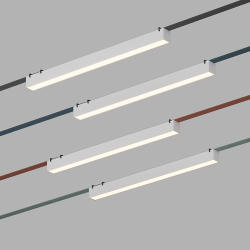 DK5577-WH Cветильник для трека-ремня Belty, серия Linear, со светодиодом, L642*W40*H45мм, 48V DC, 24W, RA90, 120°, 3000K, IP20, белый, алюминий фото 7