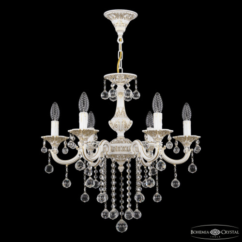 Люстра с хрустальными подвесками AL78101/6/175 B WMG Balls Bohemia Ivele Crystal (Богемия Ивеле Кристалл)