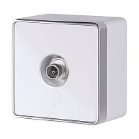 ТВ-розетка оконечная Gallant белая W5083001