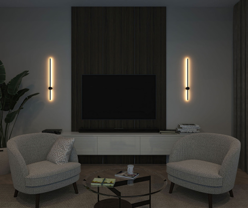 DK5012-BK Бра 800 мм, 3000К, IP20, 7 Вт, черный, алюминий фото 7 DK5012-BK Бра 800 мм, 3000К, IP20, 7 Вт, черный, алюминий фото 7